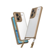 Newface Xiaomi Redmi Note 13 Pro Plus Kılıf Penta Silikon Kılıf - Çöl Titanyum
