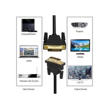 Dvi To Dvi Monitör Ekran Kablosu 3 Metre Ara Bağlantı Dvi-d 24+1 Örgü Kablo 4632