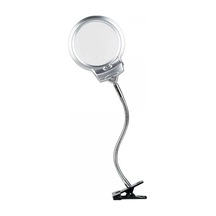2.5 X 130 Mm 5x24 Mm Led Aydınlatmalı Büyüteç Masa Üstü Metal Hortum Mandallı Mg15124-c Çok Renkli