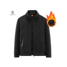 Genç Ve Orta Yaşlı Yetişkinler İçin Kışlık Polar Ceketler Siyah