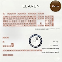 Mekanik Klavye Keycap -136 Tuşlu Kahve Opal Tuş Takımı