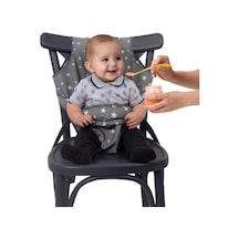 Sevi Bebe Kumaş Mama Sandalyesi Art-152 Gri Yıldız Çok Renkli