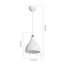 Ag Lightdesign Beyaz Sarkıt Avize Yatak Odası Salon Mutfak Koridor Lamba 18 Agnm94 Açık Lacivert