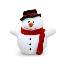 Peluş Kardan Adam 30cm Beyaz