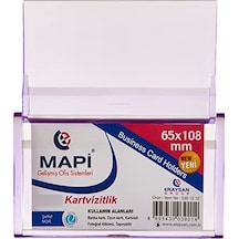 Mapi Dikdörtgen Oval Kartvizitlik Şeffaf 65x108