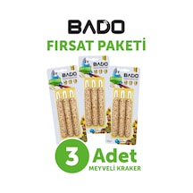 Bado Muhabbet Kuş Krakeri Meyveli 105gr 3lü