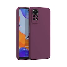 Matte Silicone Xiaomi Redmi Note 12 Pro 4g İçin Kılıf Mor Redmi Note 12 Pro 4g İle Uyumlu Kılıf - Mor