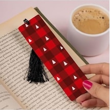 Yeni Yıl Konsept Tasarımlı Kitap Ayracı 13.5 Cm X 4 Cm Metal Malzeme