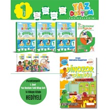 1. Sınıf Yaz Dostum Tatil Seti+ Dinazor Günlüğü Hikaye Seti