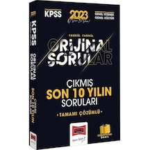 2023 KPSS Genel Kültür Genel Yetenek Orjinal Tamamı Çözümlü Son 10 Yıl Çıkmış Sınav Soruları- Yargı Yayınları