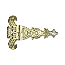 Dekoratif, Sac Tek Kuyruklu Menteşe - 69x102 Mm, Büyük, Sarı, 100 Adet Çok Renkli