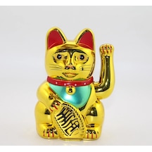 Pilli Sallanan Şans Kedisi - Maneki Neko Alk2933 Belirtilmemiş