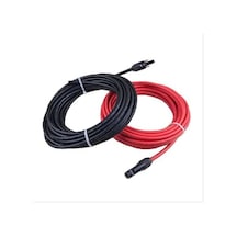 Mc4 Konnektör Soketli 4mm Solar Kablo 3metre Kırmızı 3metre Siyah