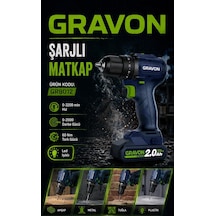 Mur-cell Gravon 20v 2ah Şarjlı Matkap 60nm