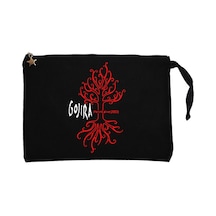 Gojira The Link Alive Siyah Clutch Astarlı Cüzdan / El Çantası Siyah