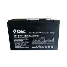 Ttec 12V Volt 9Ah Amper Bakımsız Kuru Akü 2024 Üretim
