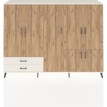 Hyperion Dolap 12 Raflı 2 Çekmeceli 7 Kapaklı 220x44x163 Aytaşı-çam/aytaşı Atlas Çam/aytası - Aytası