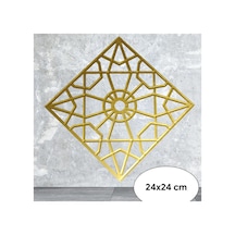 Dekoratif Mobilya Kare Süs Altın 24x24 Cm Karışık Karışık