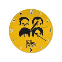 The Big Bang Theory Tasarım Duvar Saati (407732126) Sarı - Siyah
