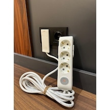 Uzatma Kablosu 3,lü 3m Ultra İnce Fiş Dar Lanlarda Kullanılır