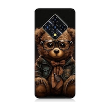 İnfinix Zero 8 Uyumlu Sevimli Zeki Ayıcık Desenli Silikon Kılıf