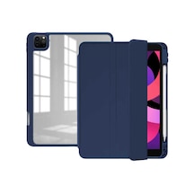 Apple Uyumlu iPad Pro 12.9 2020 4.nesil Kılıf Zore Nort Arkası Şeffaf Standlı Kılıf Kapaklı Kılıf