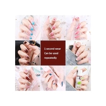 Sones 5 Set Aşınma Tırnak Sanatı Noel Balesi Sahte Tırnaklar Bitmiş Ürün Çıkarılabilir Aşınma Tırnak F741-3