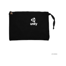 Zepplin Giyim Unity Logo Siyah Clutch Astarlı Cüzdan / El Çantası Siyah