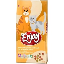 Enjoy Multi Color Tavuklu Yetişkin Kedi Maması 10 KG