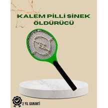 Yüksek Gerilimli Elektronik Sinek Öldürücü - Pil İle Çalışan, Güvenlik Izgaralı