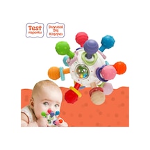 Bebek Montessori Duyusal Diş Kaşıyıcı Top, Motor Beceri Gelişim Oyuncağı