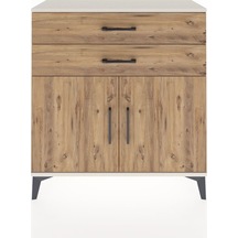 Arges Şifonyer Tek Raflı 2 Çekmeceli 2 Kapaklı 88x30x96 Aytaşı-çam Aytası