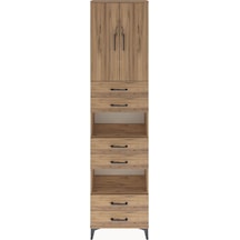 Arges Dolap 5 Raflı 6 Çekmeceli 2 Kapaklı 60x30x243 Çam-çam Çam Arges Dolap 5 Raflı 6 Çekmeceli 2 Kapaklı 60x30x243 Çam-çam Çam