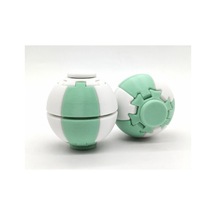 Alvera Press Küresi 3d Baskı Dönüşen Mekanik Fidget Stres Oyuncağı-mint-beyaz