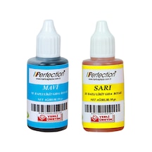Perfection Chef 2'li Sıvı Su Bazlı Likit Gıda Boyası Sarı Lacivert 2 X 30 Gr.
