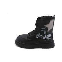 Pepino Trendyshose1566 İçi Polarlı Soğuk Geçirmez Çocuk Bot Sıyah Siyah