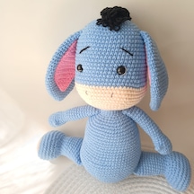 Amigurumi Eeyore Oyuncak Winnie The Pohh Serisi El Emeği Mavi Pembe