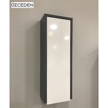 Çok Amaçlı Banyo Mutfak Dolabı 70Cm Mdf Antrasit Gri Mat Renkli (546026842) Antrasit