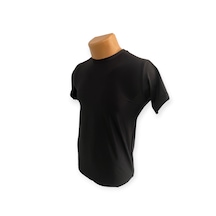 Siyah Askeri Kısa Kol Micro T-shirt