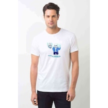 Undertale Sans Skull Baskılı Beyaz Erkek Tshirt