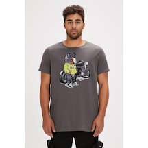 Bad Bear Fave T-Shırt Asphalt Erkek Tişört K.Gri S-Xxl 001