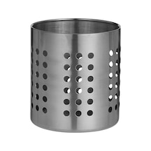 Sepeti 'ordning' Besteckstaender Paslanmaz Çelik Kuechenutensilienhalter 12 Cm Çap-13,5 Cm Yükseklik, Paslanmaz Çelik, Gümüş, 14 X 12 X 12 Cm Çok Renkli