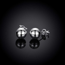 4 MM Gümüş Top Küpe