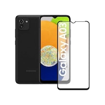 Samsung Uyumlu A03 A03S Ekran Koruyucu 9D Tam Kaplayan Kavisli