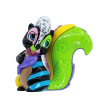 Disney Britto Bambi Çiçek Çekingen Poz Minyatür Heykelcik, 7,5 Cm, Çok Renkli