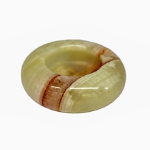 Oniks Doğal Taş Kültablası - Oval Kül Tablası