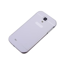 Samsung Uyumlu Galaxy S4 0,7 Mm Metal Bumper Arka Koruma Kapakli Gri 225212802