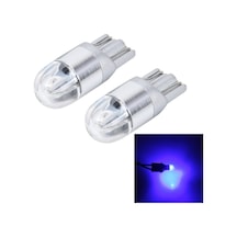 Sones 2 Adet T10 2w 2 Smd-3030 Led Araç Park Işıkları Lambası, Dc 12v Mavi Işık