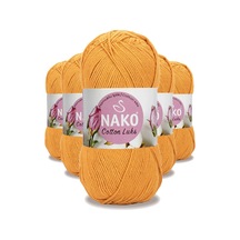 5 Adet Cotton Lüks Yelek Tunik Kazak Bluz Hırka İpi Yünü Koyu Sarı 97553