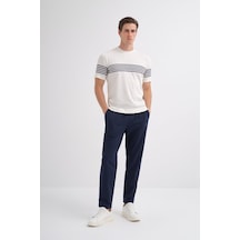 Cazador Erkek Bisiklet Yaka Triko Tshirt 30400 Ekru Ekru